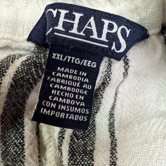 Chaps Woman's pants wide leg size 2X white and blue - Picture 3 of 8